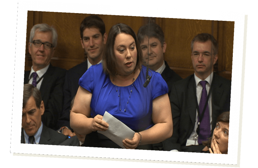 Jessica Lee MP addresses the House of Commons