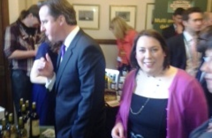 The Rt. Hon David Cameron MP with Jessica Lee MP on Derbyshire Day in Parliament