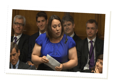 Jessica Lee MP addresses the House of Commons