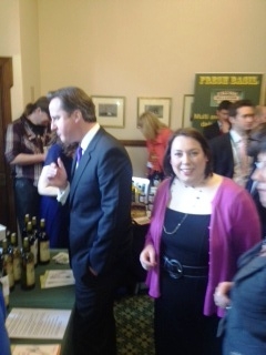 The Rt. Hon David Cameron MP with Jessica Lee MP on Derbyshire Day in Parliament